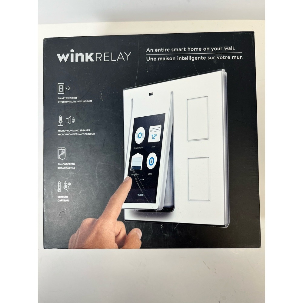 Wink Relay Wall-Mounted Smart Home Controller 4.3" Touchscreen White A1 Cond